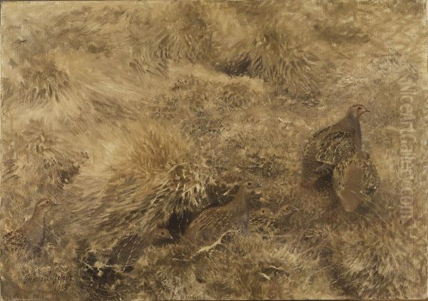 Autumn Landscape with Partridges - view 1