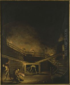 "Falcon Steps" at the Falun Copper Mine by Pehr Hillestrom