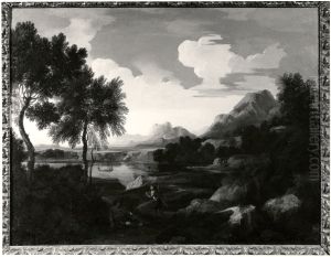 Landscape with Huntsmen, Mountains and a Lake Landscape with Huntsmen, Mountains and a Lake