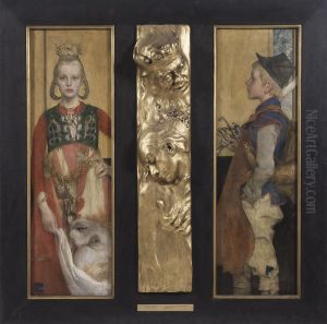Prinsessan. Del av diptyken Prinsessan och vallpojken by Carl Larsson