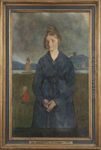 Eva med Bohus fastning i bakgrunden, 1907 Eva med Bohus fastning i bakgrunden, 1907