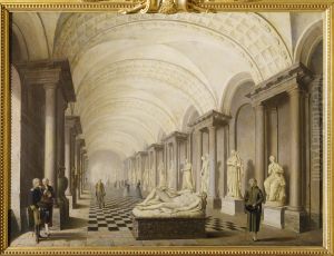 The Gallery of the Muses, in the Royal Museum at the Royal Palace, Stockholm by Pehr Hillestrom
