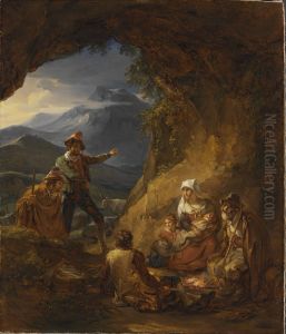 Bandits Entering a Shepherd's Dwelling by Aleksander Laureus