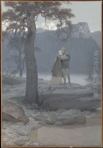 Avskedet (ur Frithiofs saga) by August Malmstrom