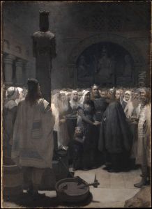 Forsoningen (ur Frithiofs saga) by August Malmstrom