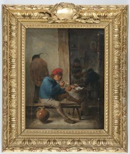 Krogscen med piprokare by David Teniers the Younger