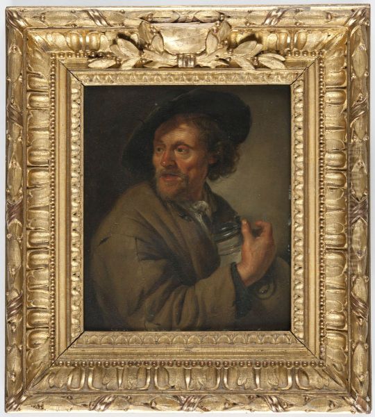 Man Holding a jug - view 1