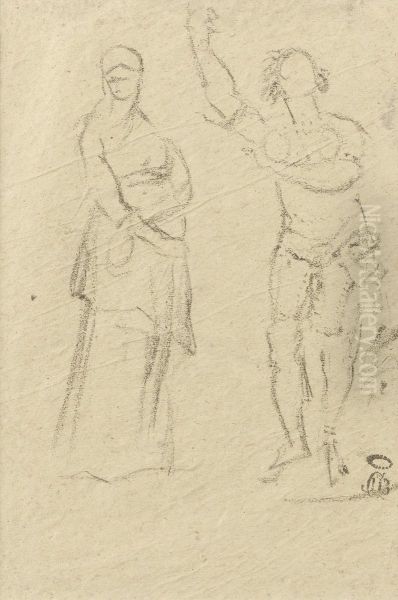 Etudes Pour Une Figure De La Fontaine De L'observatoire, Etude Pour La Pecheuse De Vignots - view 1