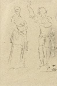 Etudes Pour Une Figure De La Fontaine De L'observatoire, Etude Pour La Pecheuse De Vignots