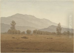 New Moon above the Riesengebirge Mountains