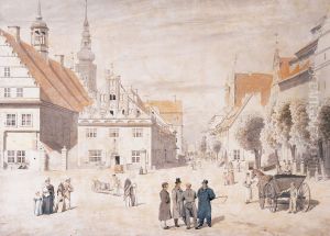 The Marketplace in Greifswald (detail)
