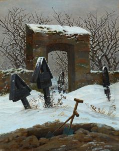 Graveyard under Snow
