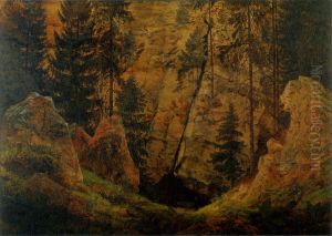 Rocky Valley (The Tomb of Arminius) by Caspar David Friedrich