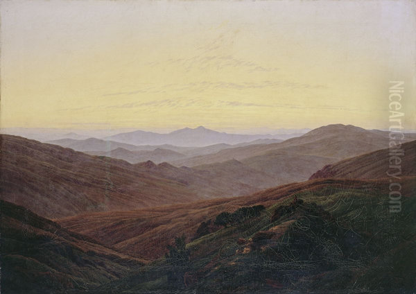Giant Mountains (Riesengebirge) / Before sunrise in the mountains - view 1