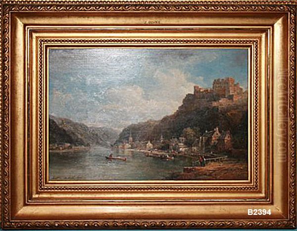 La ville de Sankt Goar sur le Rhin - view 1