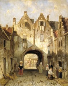 The Old Gate by Charles Henri Leickert