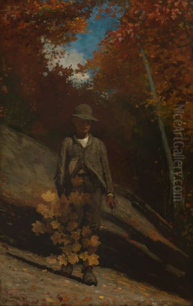 Gathering Autumn Leaves - view 1