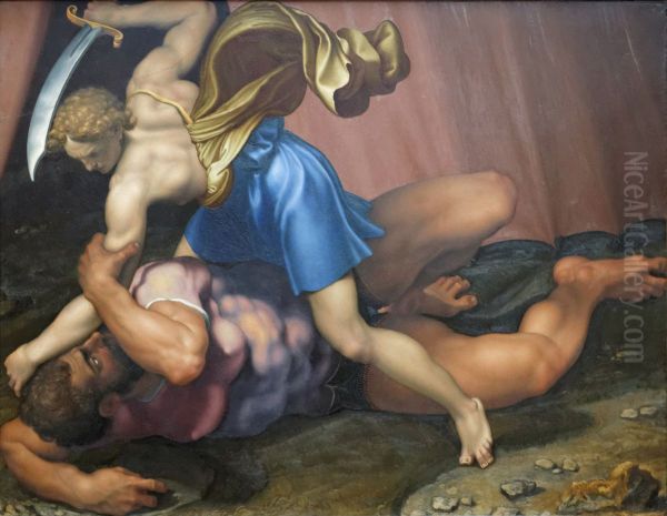David and Goliath (verso) - view 1