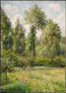 Poplars, Eragny by Camille Pissarro