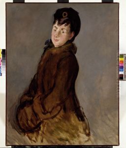 Portrait of Isabelle Lemonnier with a Muff