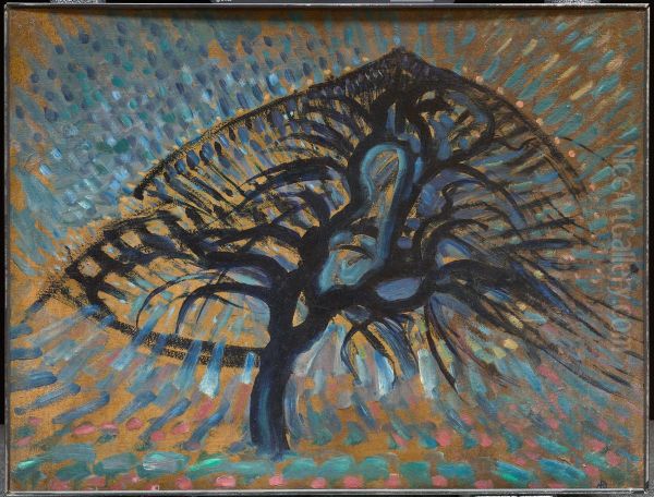 Apple Tree, Pointillist Version - view 1