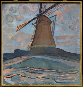 Windmill by Piet Mondrian