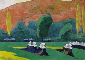 Breton Women Attending a Pardon by Emile Bernard