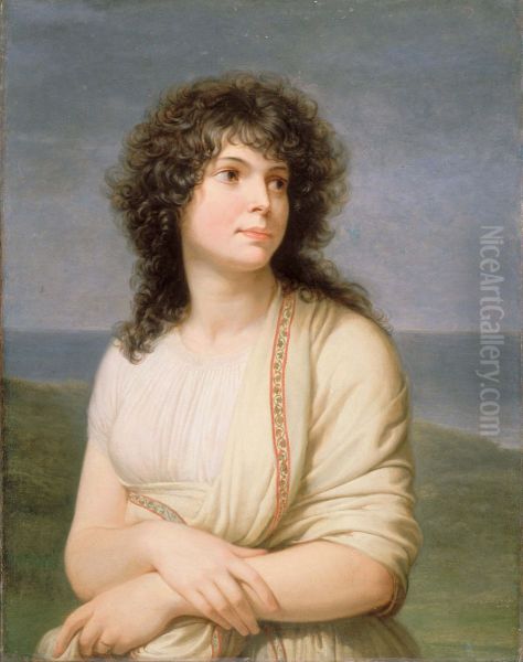 Portrait de Madame Hamelin, nee Fortunee Lormier-Lagrave (1776-1851) by Andrea, the Elder Appiani