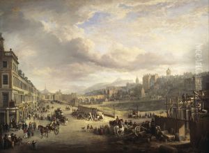 Princes Street with the Commencement of the Building of the Royal Institution by Alexander Nasmyth