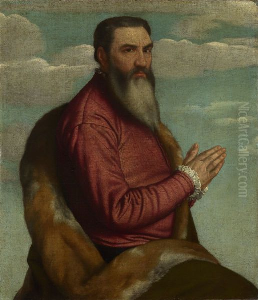 Praying Man with a Long Beard - view 1