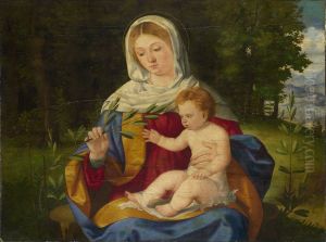 The Virgin and Child with a Shoot of Olive by Andrea Previtali