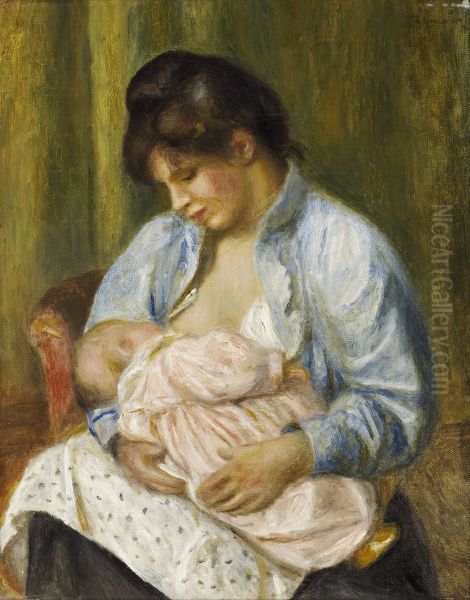 A Woman Nursing a Child - view 1