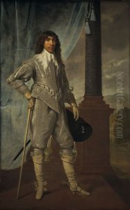 James Hamilton, 1st Duke of Hamilton, 1606 - 1649. Royalist by Daniel Mijtens