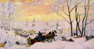 Pancake Week by Boris Kustodiev