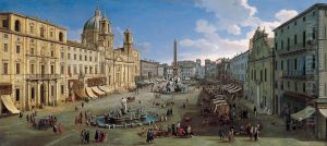 Piazza Navona, Rome by (circle of) Wittel, Gaspar van (Vanvitelli)