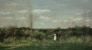 Spring Landscape by Charles-Francois Daubigny