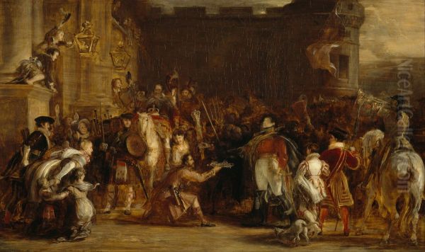 The Entrance of George IV at the Palace of Holyroodhouse - view 1