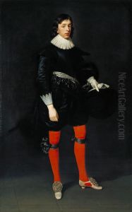 Portrait of James Hamilton, Earl of Arran, Later 3rd Marquis and 1st Duke of Hamilton, Aged 17 by Daniel Mijtens