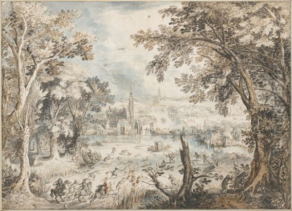 Landscape with a Hare Hunt - view 1