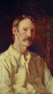 Robert Louis Stevenson, 1850 - 1894. Essayist, poet and novelist by Girolamo P. Nerli