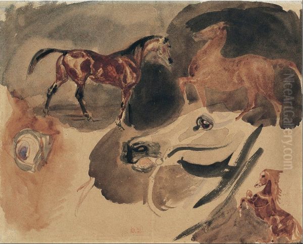 Study of Horses - view 1