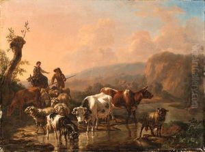 Tending To The Animals by Jean Charles Carpentero