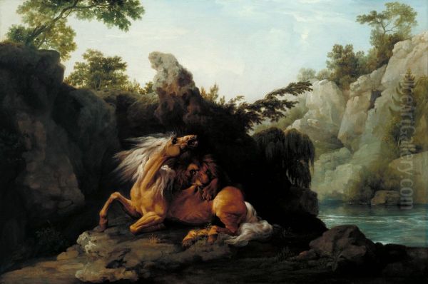 Horse Devoured by a Lion - view 1