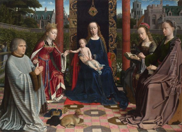 Le mariage mystique de Sainte Catherine, par Gerard David - view 1