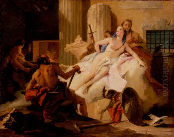 Sketch for "Venus and Vulcan" - view 1
