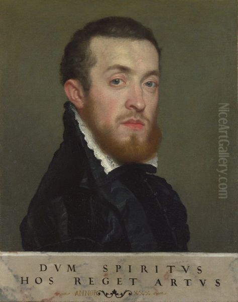 Bust Portrait of a Young Man with an Inscription - view 1