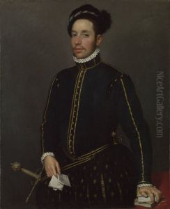 Portrait of a Left-Handed Gentleman with Two Quartos and a Letter ('Il Gentile Cavaliere')