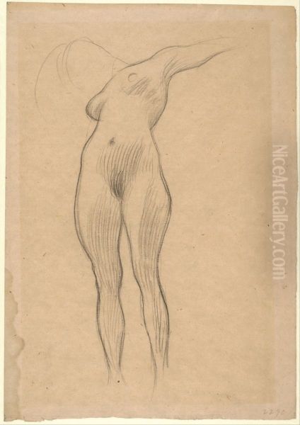 Floating Woman with Outstretched Arm - view 1