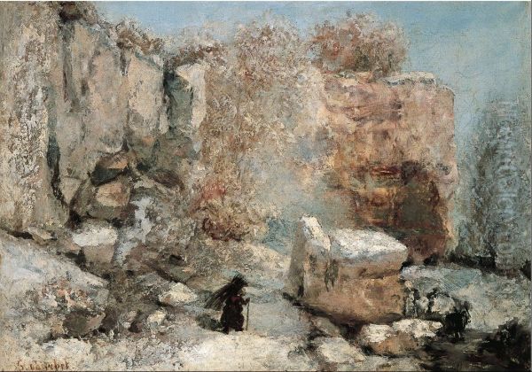 Snow Effect in a Quarry (Effet de neige dans une carriere) - view 1