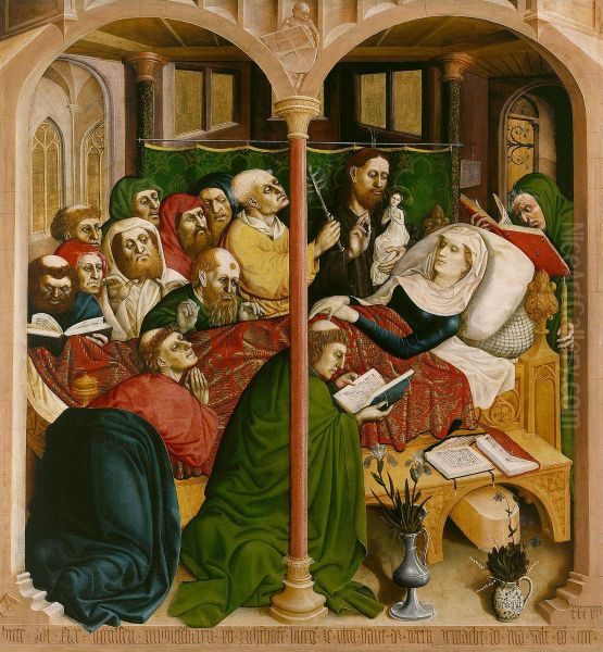 The death of Mary; The Wings of the Wurzach Altar, right panel - view 1